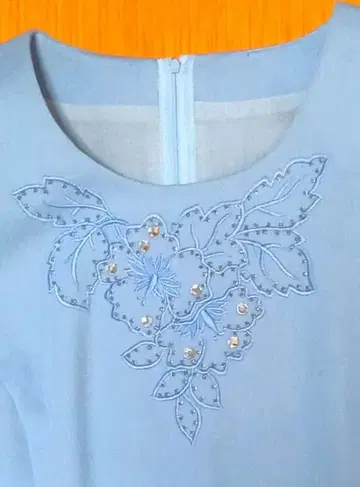 스카이블루 정장 세트 (자켓, 원피스) 9호