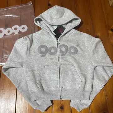 9090 girl OG Logo Zip Hoodie