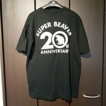 SUPERBEAVER 20주년 티셔츠 블랙 XL 사이즈
