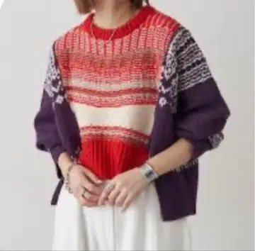 etsinta 절개 디자인 니트 스웨터 긴팔