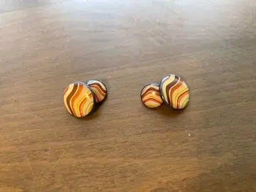 폴스미스 멀티 컬러 커프스 링크 물결 무늬 와이셔츠 PaulSmith