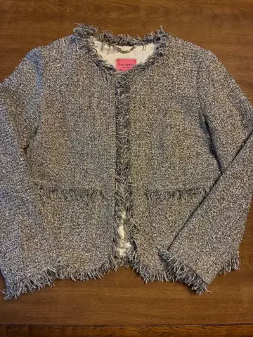 케이트 스페이드 노카라 자켓 파티 사이즈 2 새상품급