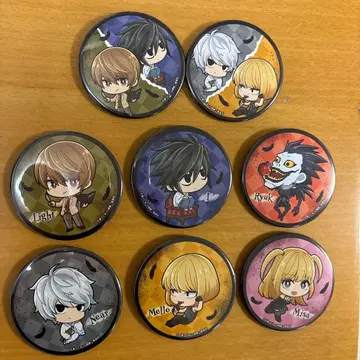 DEATHNOTE 데스노트 럭키 캔뱃지 8개 세트