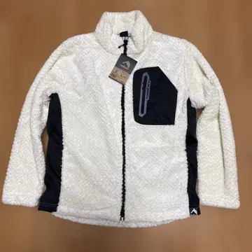 화이트 플리스 자켓 M 사이즈