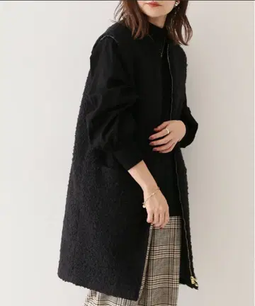 [컨디션 최상] SLOBE IENA 푸들 보아 노카라 베스트