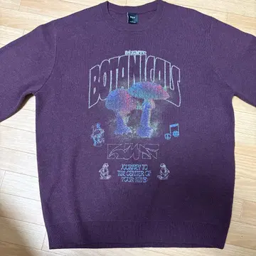 HUF 버건디 니트