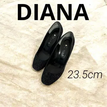 [ DIANA ] 블랙 글리터 펌프스 블랙 23.5cm 스팽글