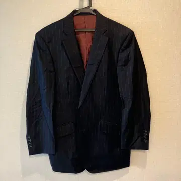 에르메네질도 제냐 스트라이프 자켓 다크 네이비