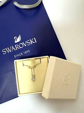 Swarovski 더블 체인 목걸이