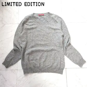 LIMITED EDITION 캐시미어 100% 크루넥 니트 스웨터