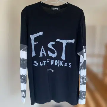 MARBLES FAST SURFBOARDS 긴팔 T셔츠 블랙