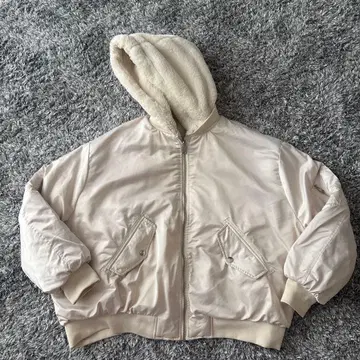 ZARA 복슬복슬 리버서블 후드 자켓