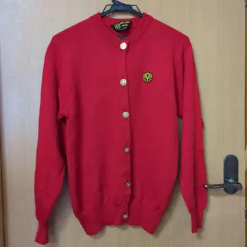로버트 메나드 진홍색 가디건 L 사이즈 정도