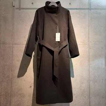 ZARA 소프트 하이넥 벨트 코트 XL