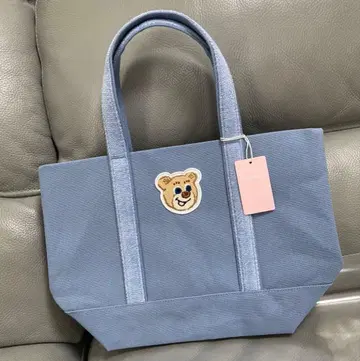 LOVERARY 올드 테디 와펜 토트백 라이트 블루(소) 새상품