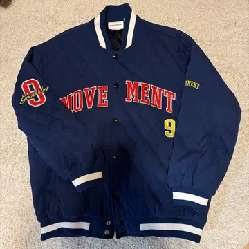 EVERYSTREETIME MOVEMENT 바시티 자켓 L 네이비