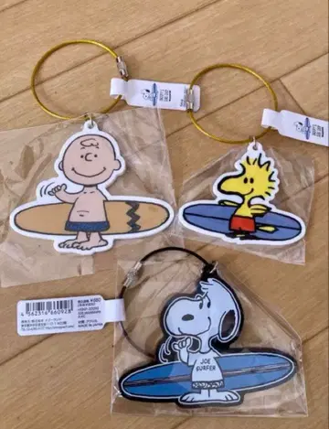 SNOOPY surf Shop 키링 3개 세트