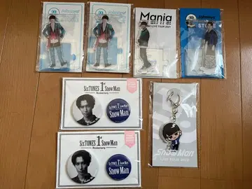 SnowMan 와타나베 쇼타 아크릴 스탠드 키링 캔 배지