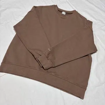 [휴일과 시] 연한 팥색 크루넥 트레이닝복 면 100% F 사이즈 일본제