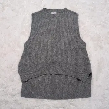 [FENICE] 그레이 슬리브리스 니트 심플 [38/M]