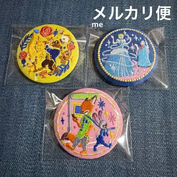 디즈니 자수 캔뱃지 3개 세트