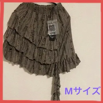 RAD FOUR REAL 데미지 가공 캉캉 스커트 M 사이즈 그레이