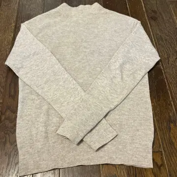 그레이 리브 긴팔 니트