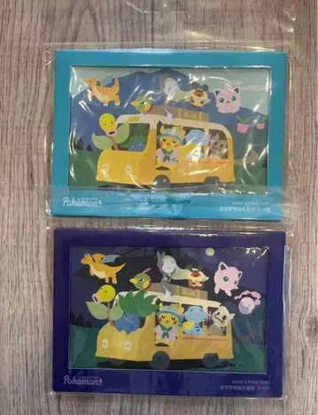 포켓몬 로드 트립 엽서 주야 세트 road trip 중국 한정판