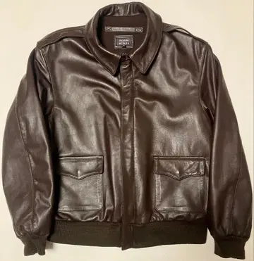 A-2 타입 플라이트 자켓 3L 브라운 류구레더 혼 웍스