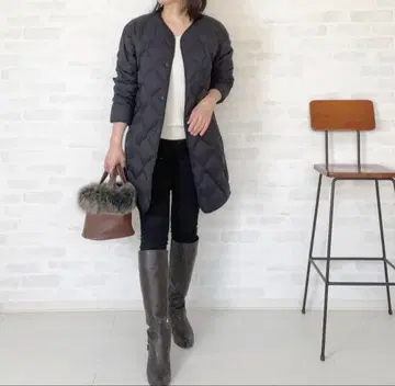 미사용 UNIQLO 울트라 라이트 다운 릴랙스 코트 S 사이즈 블랙