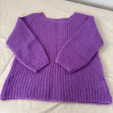 퍼플 니트 스웨터 사이즈 38