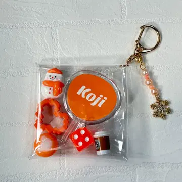 참 포함 부품 모음 파우치 SnowMan 무카이 코지 덕질 멘카라