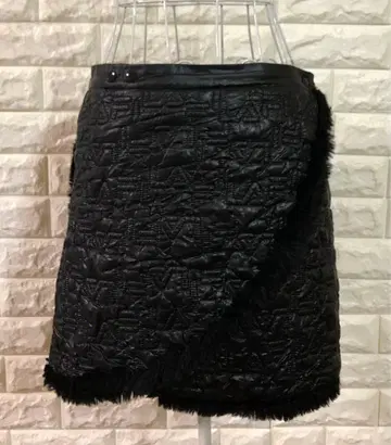 새상품급 FILA 골프 리버서블 랩 스커트 블랙