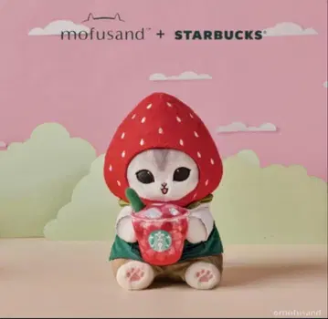 mofusand + Starbucks 딸기 스트로베리 봉제 인형