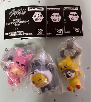 skzoo 가챠 집어서 이어 붙여 마스코트2 울프 찬 포가리 퍼핌