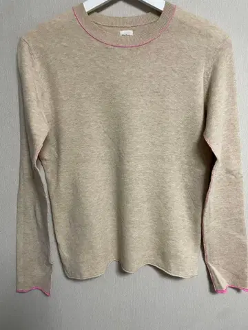 Ron Herman 론 헤르만 컬러 스티치 니트 베이지