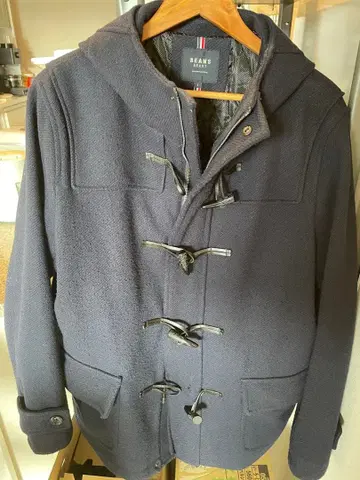 BEAMS HEART 네이비 더플 코트 L 사이즈