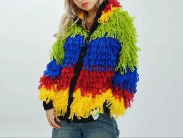 새상품 atmos pink SESAME STREET 아토모스 가디건