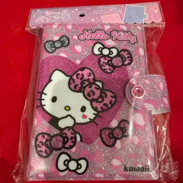 리필 포함 씰 바인더 키티 갸루씰장 표범 무늬 갸루키티