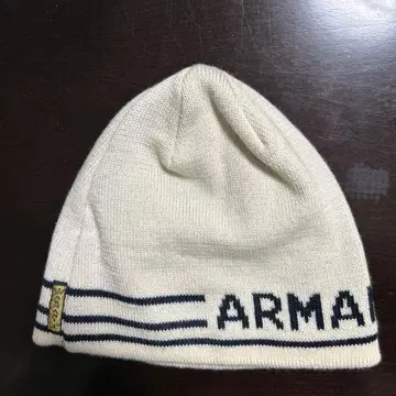ARMANI JEANS 아이보리 니트 모자