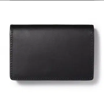 명함지갑 무인양품 천연 가죽 블랙
