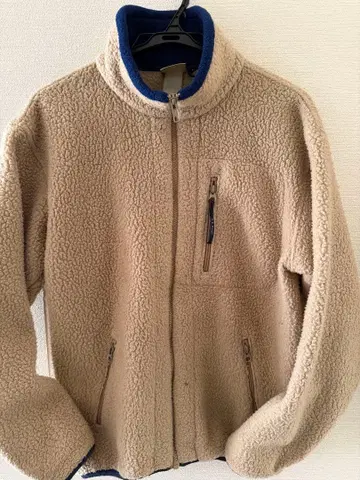 L.L.Bean 플리스 자켓 베이지 네이비