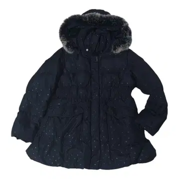 LL 사이즈 sophisticated 브랜드 블랙 다운 자켓 퍼 포함