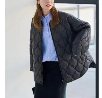 FRAMeWORK 2WAY 퀼팅 블루종