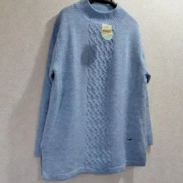 [택 포함 새상품] 크로커다일 케이블 짜임 하이넥 니트 사이즈 M