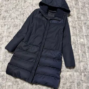 새상품급 theory 다운 코트 이소재 콤비