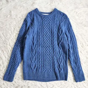 그린 라벨 릴랙싱 케이블 니트 해밀턴 램스 울