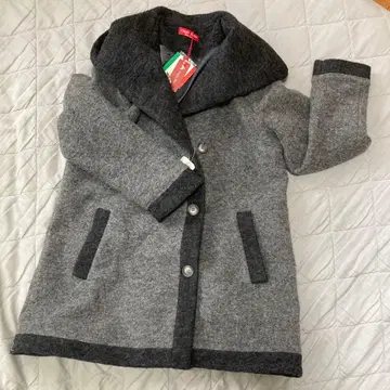 [ 미사용 새상품 ] 코르소 로쏘 압축 울 후드 달린 코트 L 사이즈