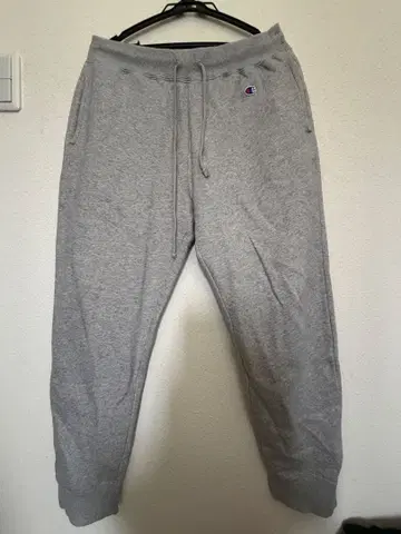 Champion 그레이 스웨트 팬츠 X-LARGE