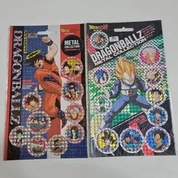 당시 물건 레어 희귀 드래곤볼 Z 메탈 컬렉션 메달 딱지